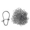 Fish Tool Fishing Lure Connector Fishing Hooked Snap Pin Swivel Lure Connector Lures Hooks Clips