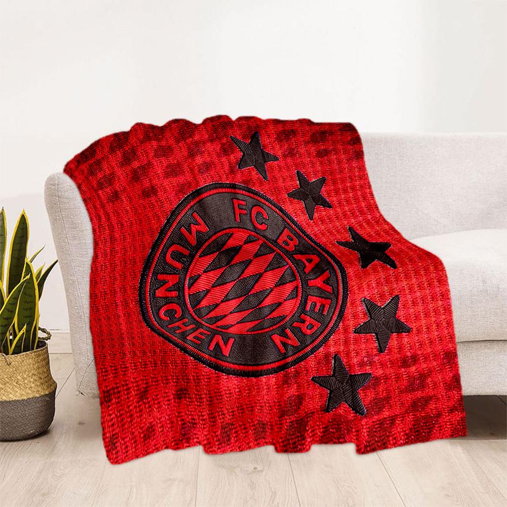 Bayern Munich Blanket Comfortable Suitable for Couch Sofa Seaside Four Seasons Universal Modern Ideal Gift For Birthday Valentine'S Day
