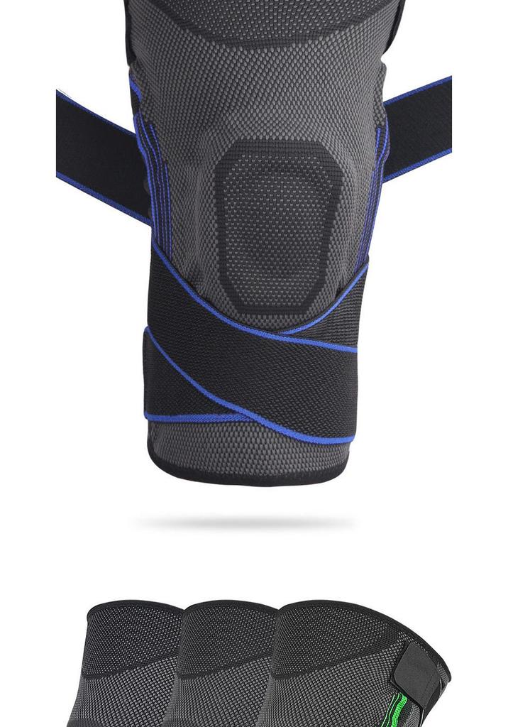 Dual Strap Silicone Knee Brace for Running, Fitness, Sports, Cycling, and Impact Protection