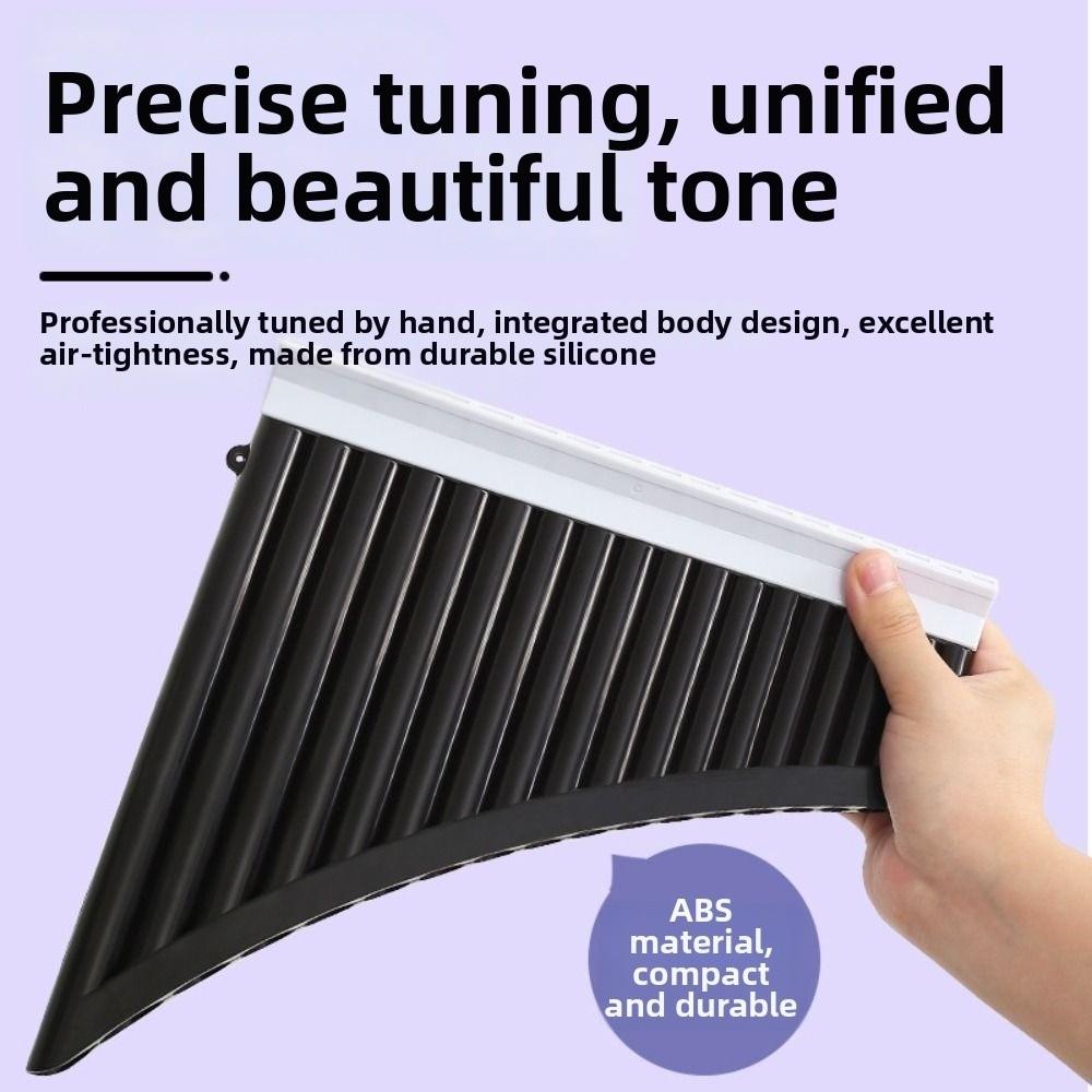 18 Pipes Pan Flute Portable Wind Instrument Beginner Friendly C Scale Panpipe Practice Instrument