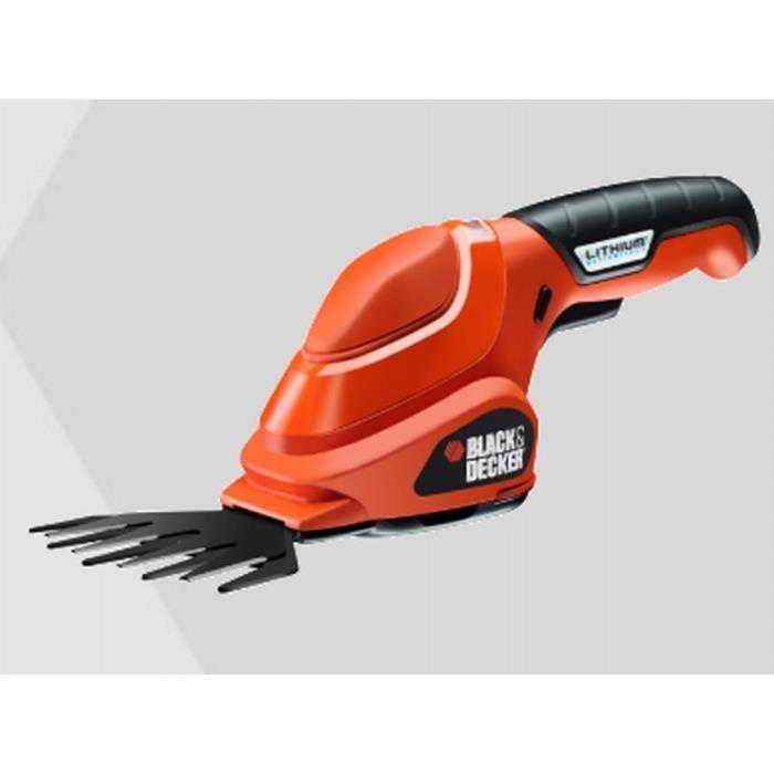 Cisaille à gazon - BLACK & DECKER - 3,6 V - Lame 38 cm - Autonomie 35 mn - LED Charge