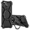 For iPhone 14/13 Bumper Cases Borderless Metal Frame Cover Compatible with MagSafe Kickstand