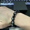 Black 8 Billiard Beaded Bracelet for Men Lucky Number Men's Bracelet Beaded Jewelry