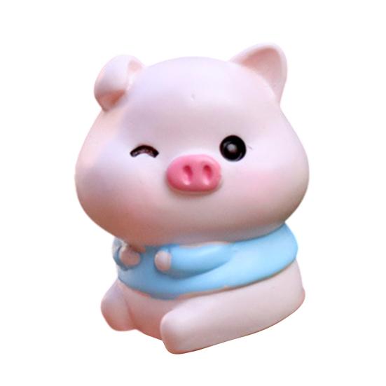 Winzige Harztiere Figur Mini Tiger Katze Hase Kuh Miniaturstatue für Puppenhaus Feengarten Terrarien Pflanzentopf Dekorationen Kuchenaufsatz Dekoration