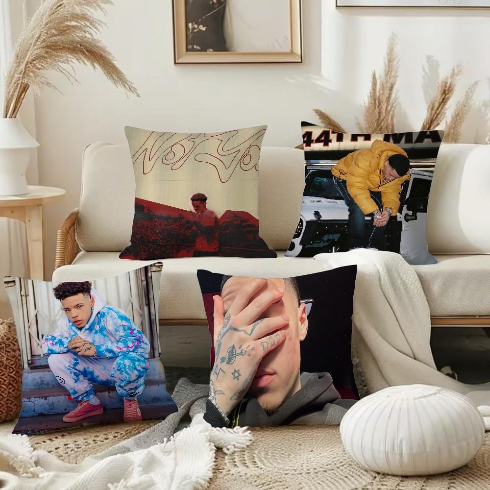 Lil Mosey Rapper Universal Pillow Case Square Double-Sided Printing Short Plush Sofa Cushion Cover Bedroom Pillow