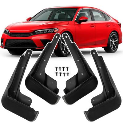 4Pcs Schmutzfänger Schmutzfänger Spritzschutz Carfender Kotflügel Vorne und Hinten Für Honda 11th Civic 2022 Auto Zubehör Schutz