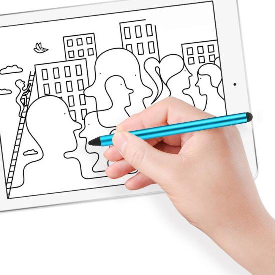 Anti-fingerprint Dual Tips Screen Stylus Drawing Capacitive Touch Pen for Tablet