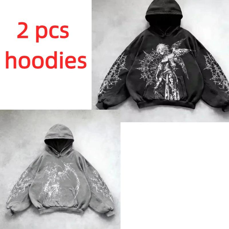 Spring Autumn Europe Fashion Hip Hop Retro Kids Hoodie Boy's Street Pullover Casual Loose Vintage Sweatshirt Girl's Hoodie Top