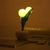 LED Mini Desk Lamp Desktop Ornament Romantic Bedside Atmosphere Lamps Simulation Tulip Nightlights for Household