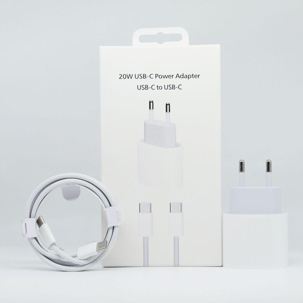 Set Caricabatterie Rapido Standard Europeo PD20W per iPhone 16/15