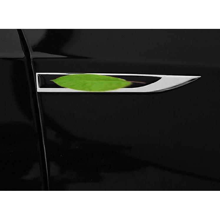 For Volvo XC60 2018-2024 Chrome Steel Side Fender Air Wing Vent Cover Trim 2PCS