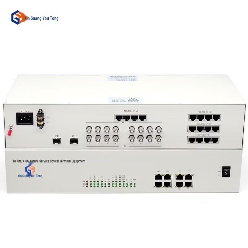 GY-OMUX-64E8 Multi-service Optical Transceiver