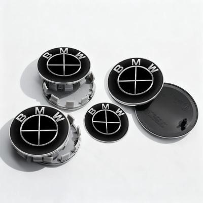 7Pcs Car Front Hood Trunk Logo Steering Wheel Center Sticker Wheel Hub Center Cover Accessories For BMW M X5 E90 E92 E93 F20 F21
