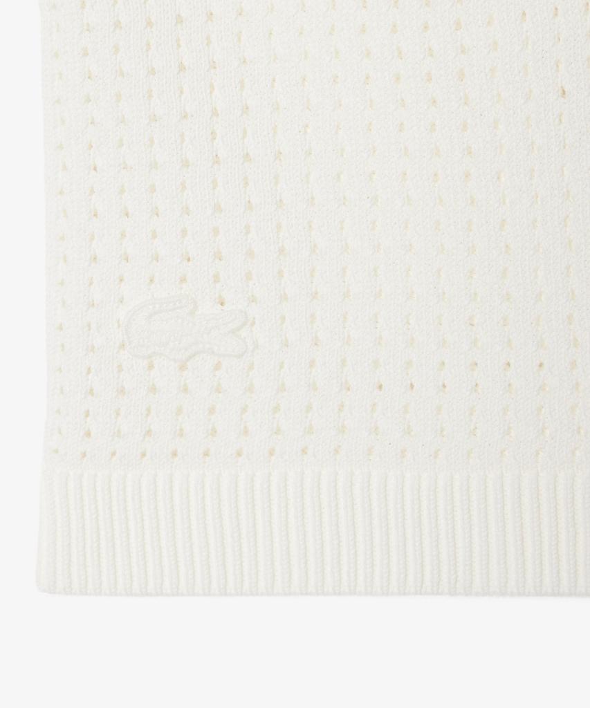 LACOSTE Women'S Mesh Sleeveless Sweater Af9854-56G 70V