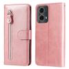 For Motorola Moto G85 5G/S50 Neo 5G Case Zipper Wallet Calf Texture PU Leather Phone Cover