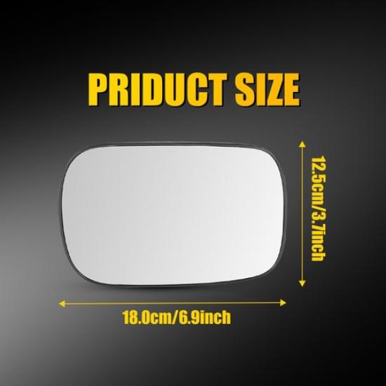 Heated Right Side View Mirror Glass for Volvo XC90 2003-2006 and XC70 2003-2006