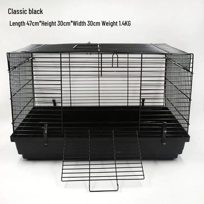 Golden Hamster Wire Cage with Toys & Nest - 4 Seasons Villa for Beginners