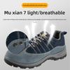 Men's Safety Shoes Insulated Safety Shoes Waterproof Breathe Puncture Resistant Slip-Resistant Steel Toe Sneakers Anti Smashing