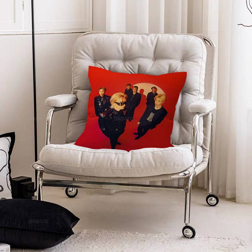 Anpassad P1Harmony KPOP 45*45cm Kuddfodral Kuddfodral Dekoration Kuddfodral Hem Kuddfodral för Soffkudde