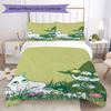 Comet In Moominland Pattern Bedding,Quilt Set Quilt Cover Pillowcase Home Birthday Gift(1 * Duvet Cover + 2 * Pillowcase, Without Core)_lx