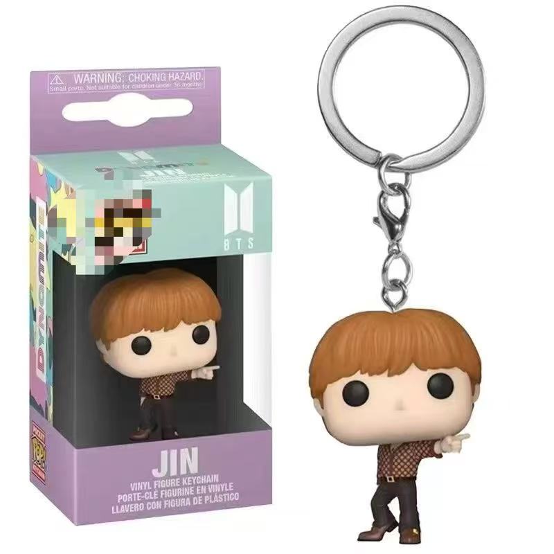 BTS Cute Keychain Backpack Doll Bag Couple Pendant Keychain Pendant Gift