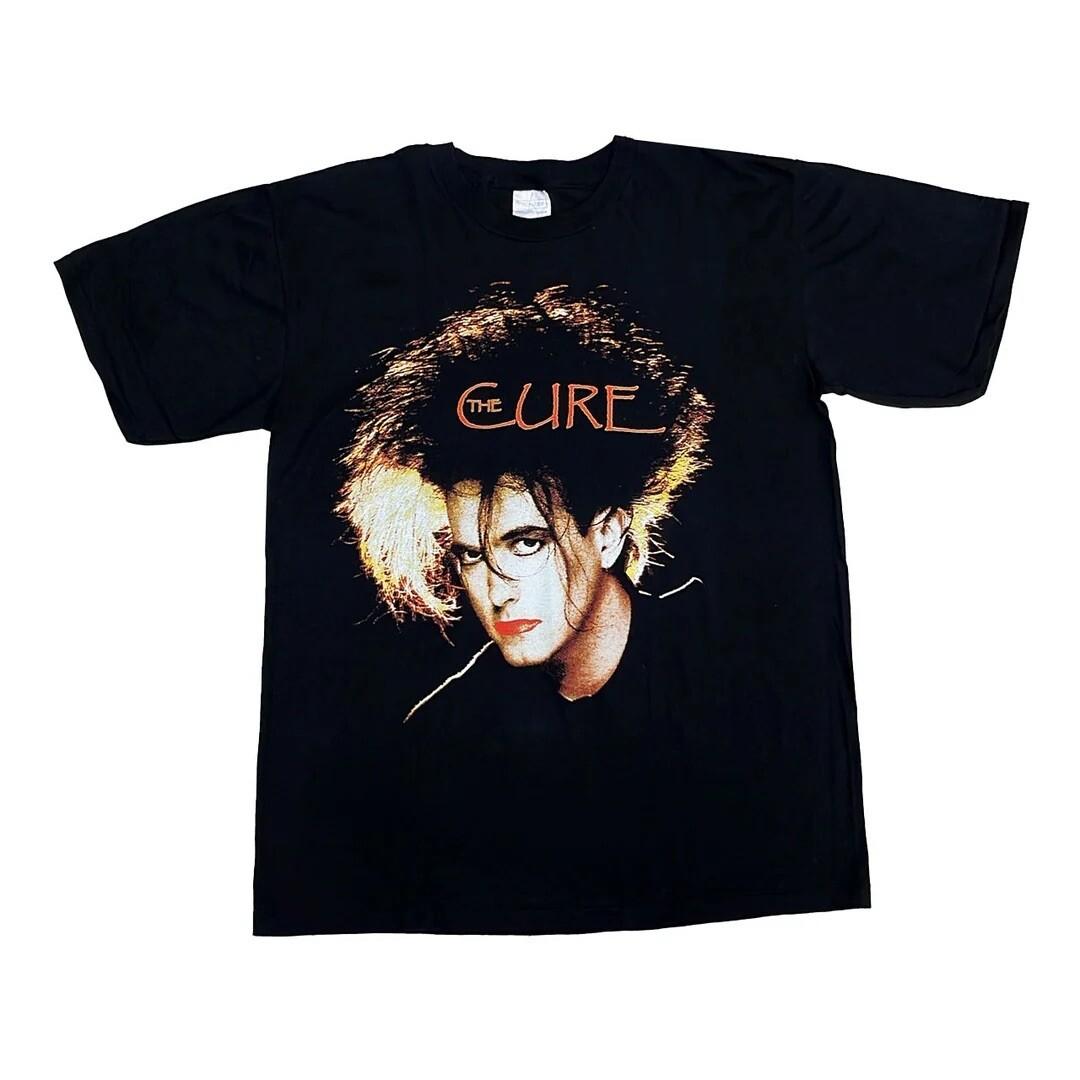 The Cure 1980 80s Vintage Robert Smith Band Tour Concert Graphic Unisex T-Shirt L