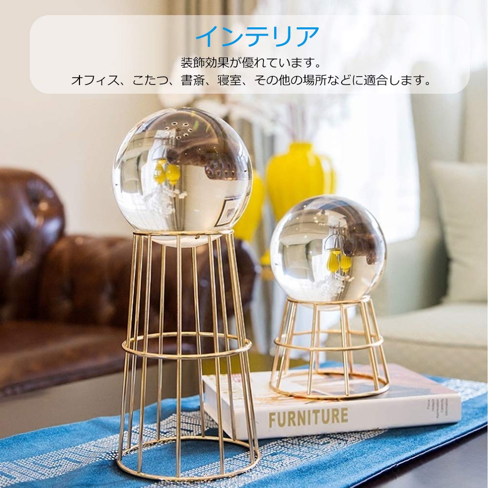 MerryNine Magic Crystal Colorless and with Crystal Wiping and Flannel Feng Shui Home Decorative Item for New Photo Prop Ball, 110mm, Transparent,
