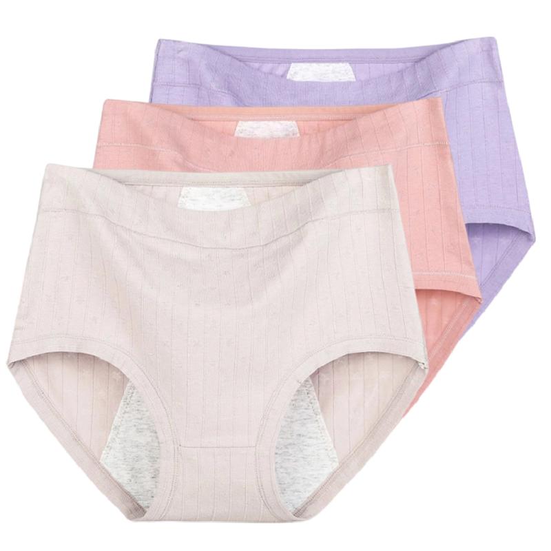 Chiloți de damă Slip marimi mari Pantaloni scurți impermeabili pentru femei Lenjerie intima menstruală cu talie înaltă XL 2XL 3XL 4XL 5XL 6XL