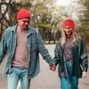 Hip Hop Beanie Hat Chunky Cuffed Knitted Hat Winter Warm Hat for Women Men