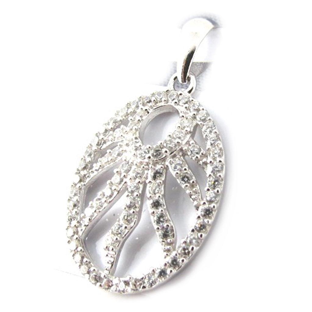 Les Trésors De Lily [K7707] - Silver Pendant 'Goddess' Silver White (rhodium-plated) - 18x14 Mm