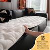 Winter White Flannel Sofa Cushion Non-Slip Thickened Short Plush Sofa Cover Cloth Warm Dust Soft Velvet Window Sill Pad Warm Backrest Armrest Towels