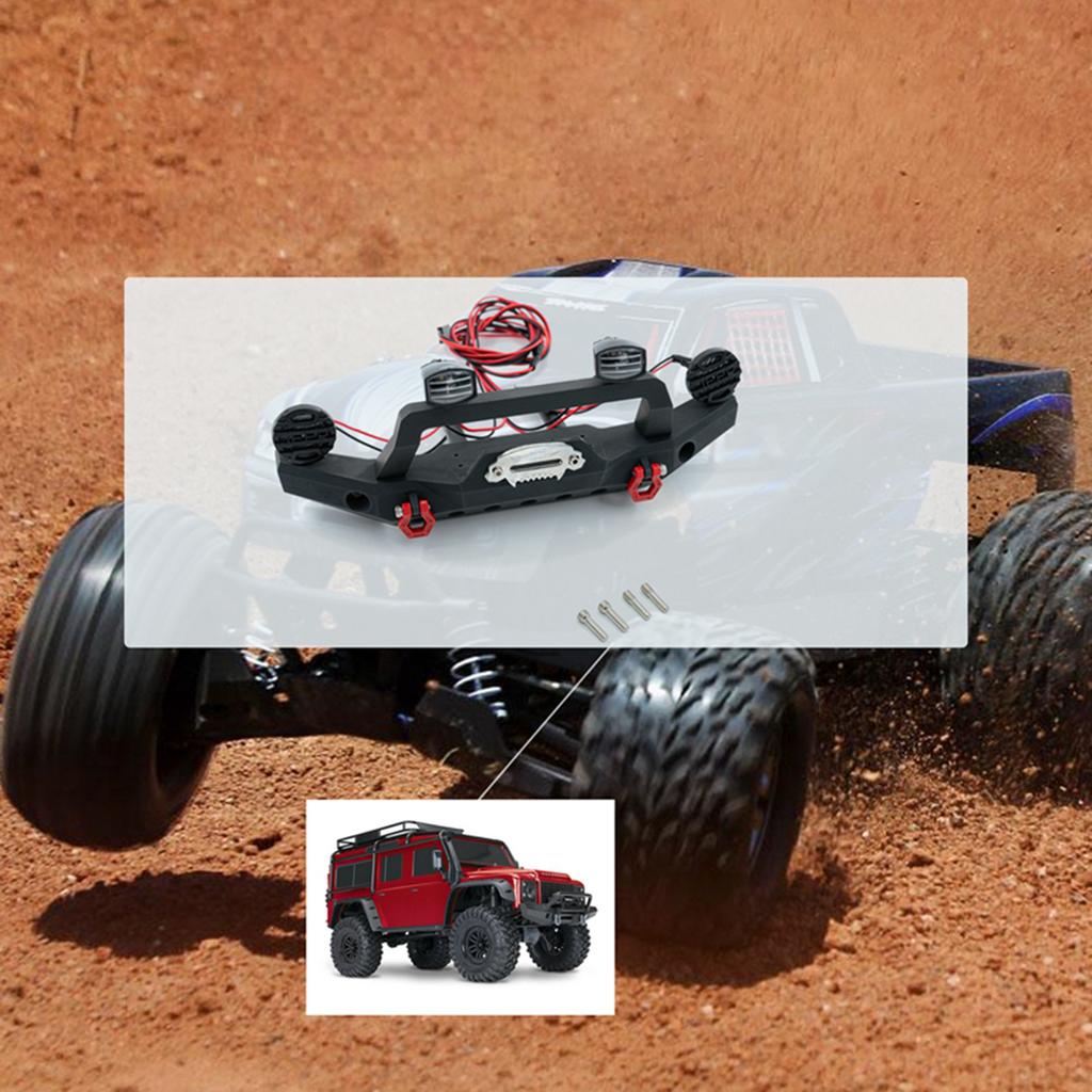 Aluminum Alloy Front Bumper Compatible with 1 10 TRX4 Axial SCX10 90046 SCX10 III AXI03007 AXI03003 RC Car