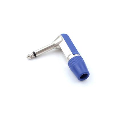 1/4'' 6,35 mm 2-poliger Mono-Stecker rechtwinkliger Gitarrenstecker-Adapteranschluss