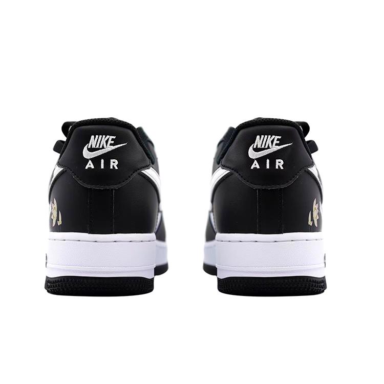 Nike Air Force 1 Low top Skateboard Shoes Men's White Black DV0788-001(Team10-)