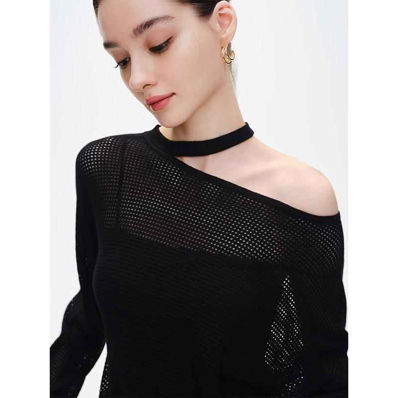 Giovanni Valentino Women's Loose Knit Cutout Sweater