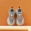 Leather Breathable Mesh Color Matching Dad Shoes Women 2025 New Autumn Hollow Versatile Hong Kong Style Sports and Leisure Shoes