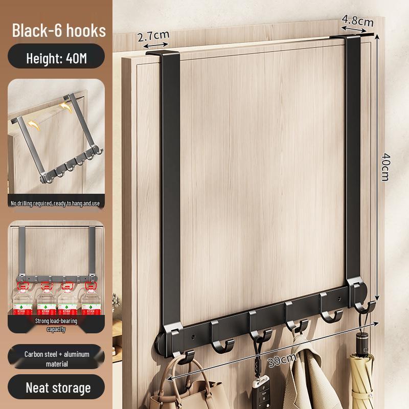 Silent Adhesive Wall-Mounted Clothes Hanger Hook for Bedroom Doors