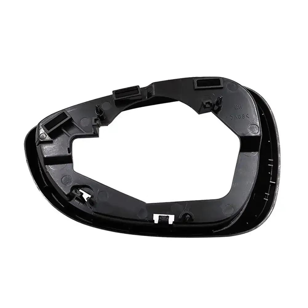 Bil Exteriör Sidospegel Kåpa Ram Hållare Blank Glas Omkring Bakre Spegel Ram Tillbehör För Ford Fiesta MK7 09-15