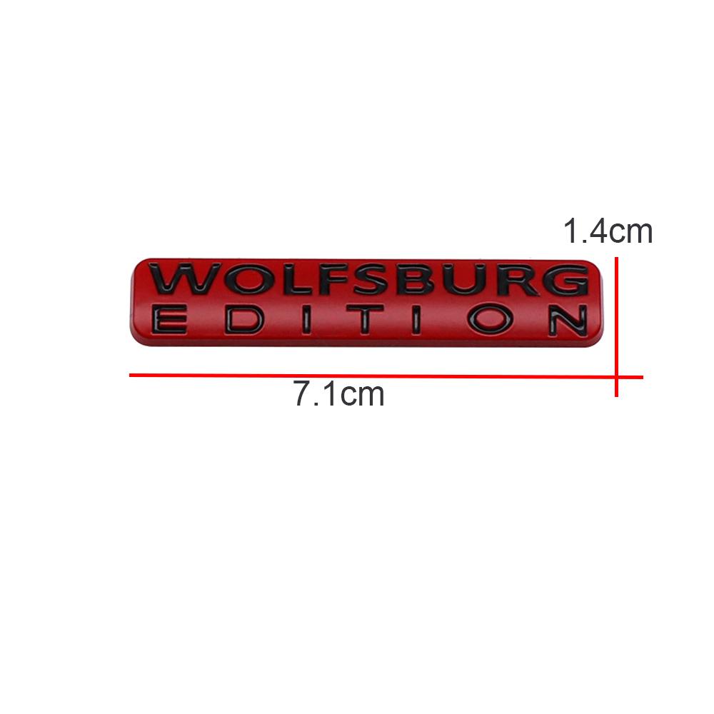 WOLFSBURG EDITION Car Rear Trunk Emblem Sticker for V--W Golf Passat Jetta Touareg Tiguan Polo CC Auto Body Badge Decal