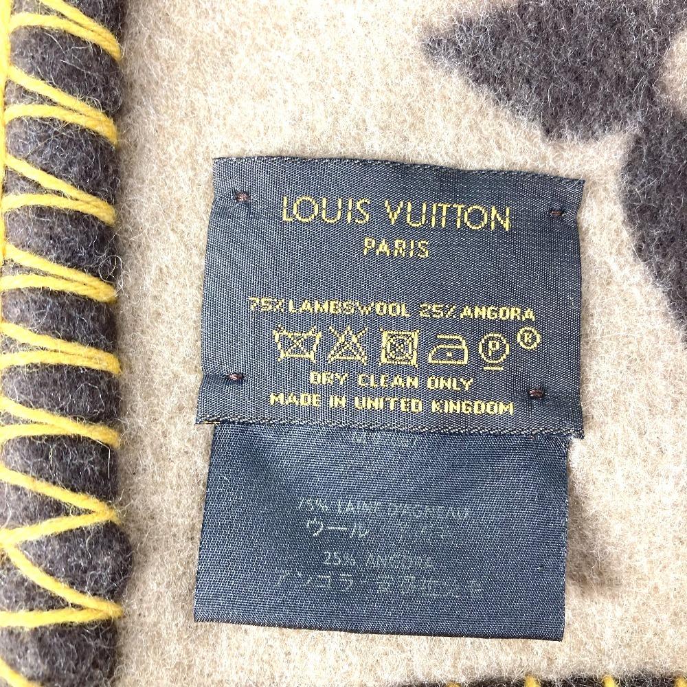Louis Vuitton M92067 Monogram Rag Monogram interior throw blanket Angola Brown