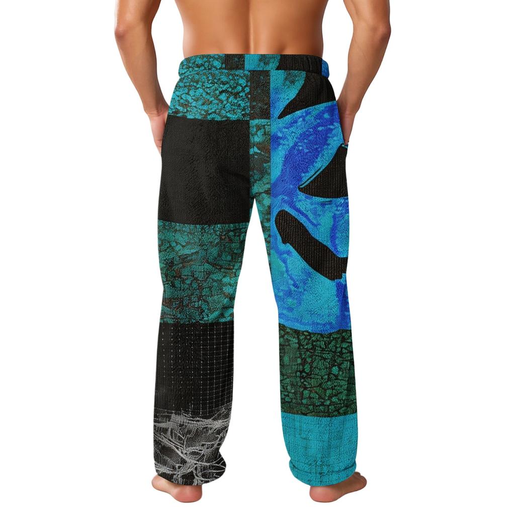 Men's Halloween Printed Casual Pants with Pockets
