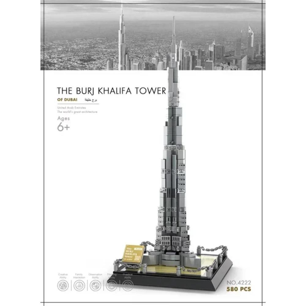 MOC World Famous Architecture Edifice Opera House Building Blocks Villa Savoye Bridge Tower Toy Children Birthday Christmas Gift