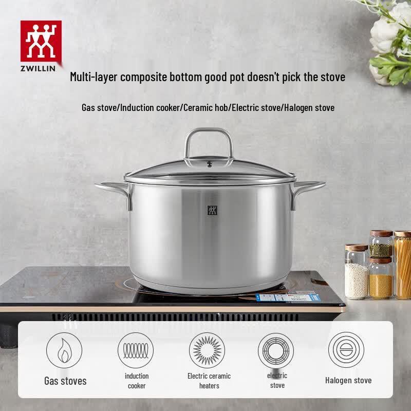 ZWILLING 24cm Stainless Steel Soup & Stew Pot