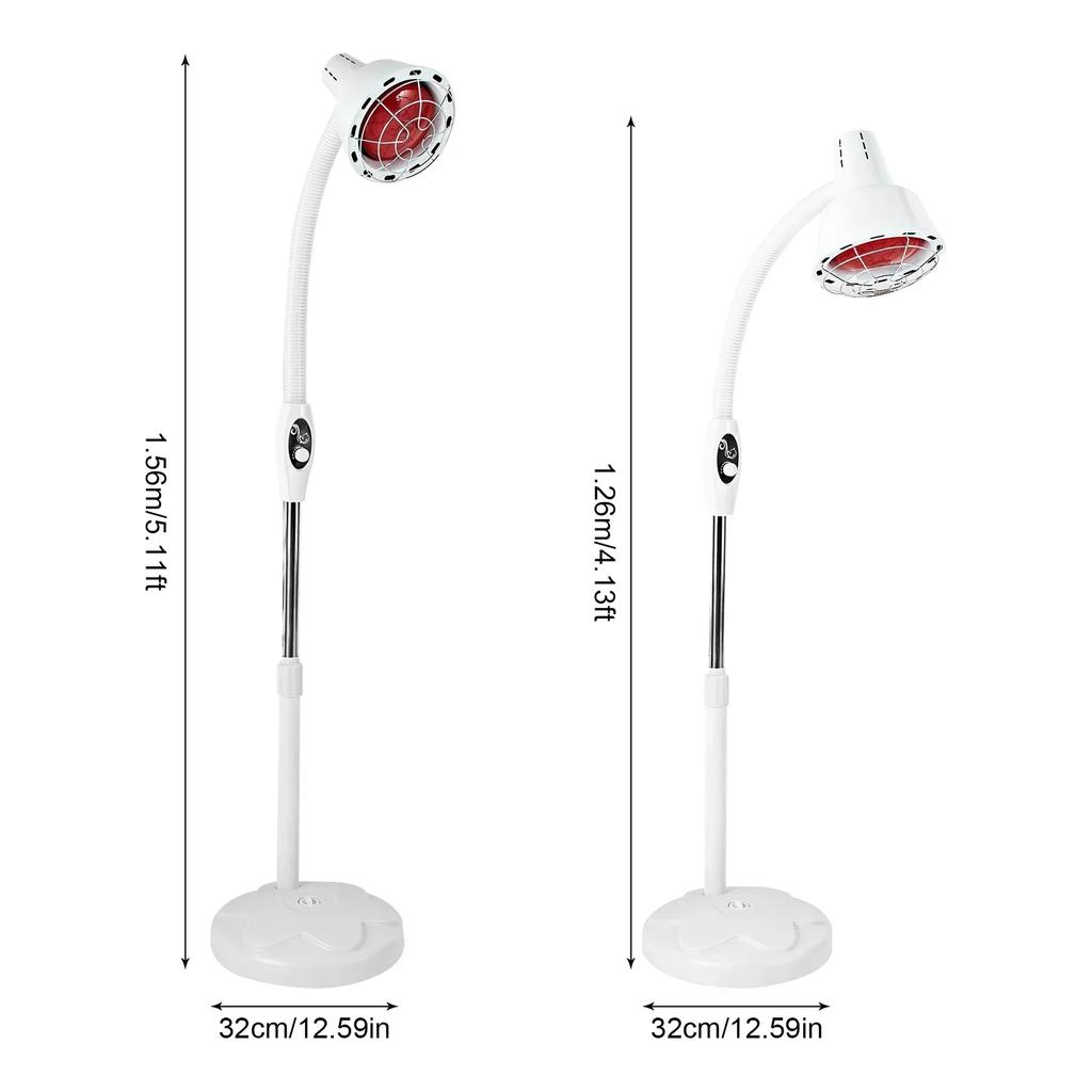 110V 275W Infrared Light Lamp Single Head Heat Light Adjustable Temperature Hair Heat Lamps Machine Salon Heat Lamp Equipment