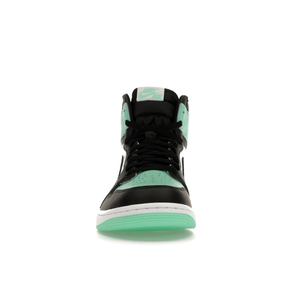 Air Jordan 1 Retro High OG Green Glow Unisex Sneakers Hvit Svart DZ5485-130