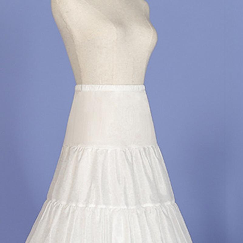 A-line Petticoat Crinoline Slips Wedding Accessories White Tutu Skirt 50s Vintage Puffy Underskirt for Lolita Costume