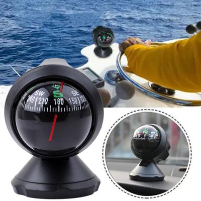 Car Compass Ball High Precise Easy To Install Wide Application Navigation Hiking Direction Pointing Guide Ball