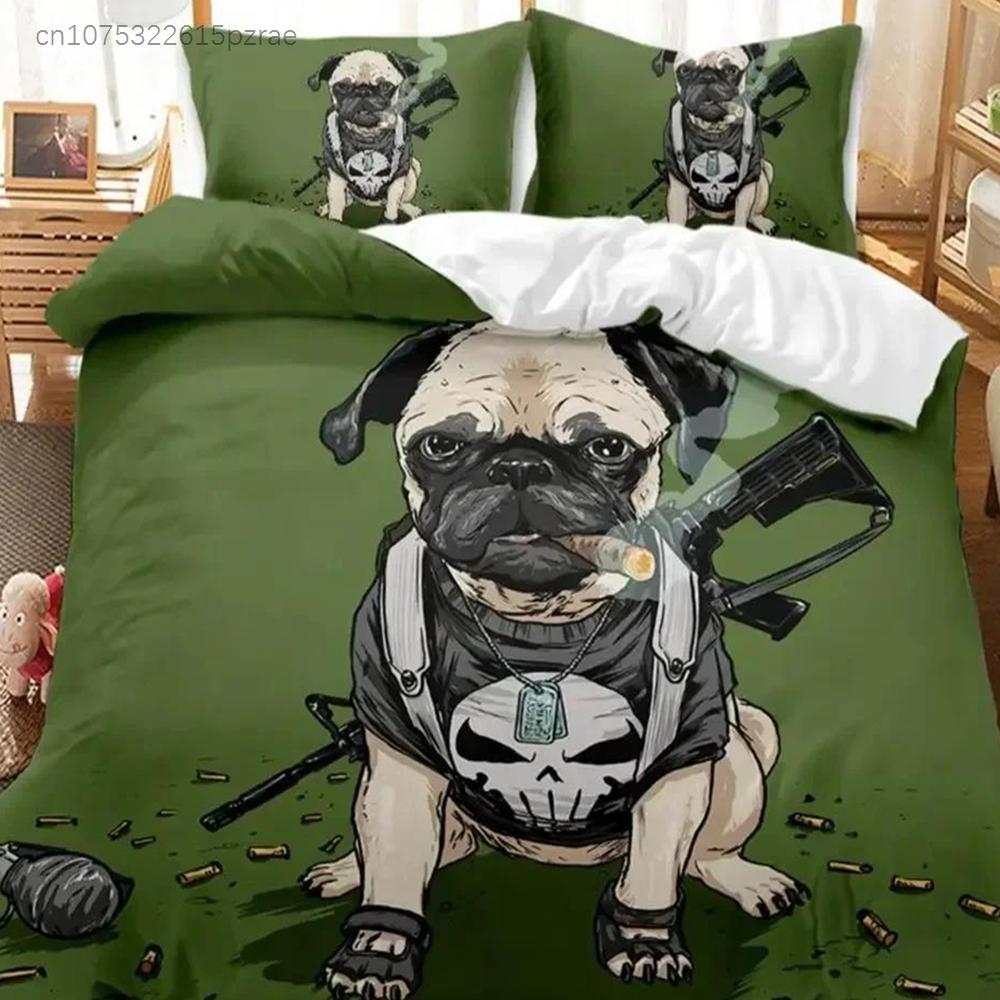 3D Dog  Bedding Set For Bedroom Soft Modern Bedspreads Comefortable Kids Duvet Cover Quilt Cover And Pillowcase