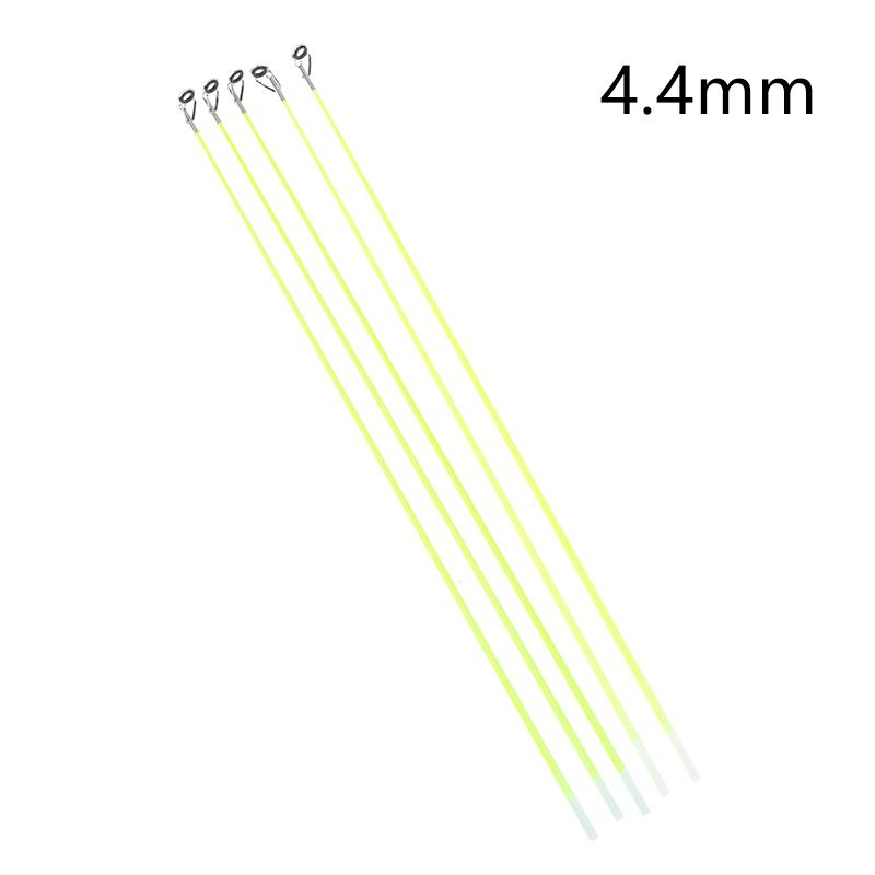 5Pcs 42Cm Boat/Raft Rod Tip Spare Tail Fiberglass Refit Replacement Fishing Rod Tip With Top Ring Fishing Gear Accessories
