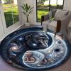 1pc Mystic Monkey Glow Printed Chair Rug for Home Office Use, Living Room Kitchen Game Room Round Carpet
